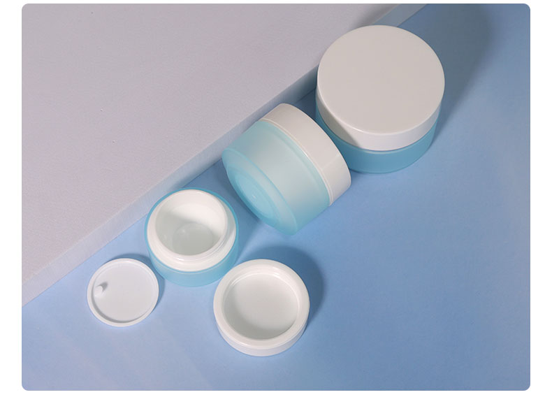 Custom Round Plastic Type PP 30 50g Matte Empty Eye Facial Luxury Cream Jars for Face Cream Skincare Lotion Packaging