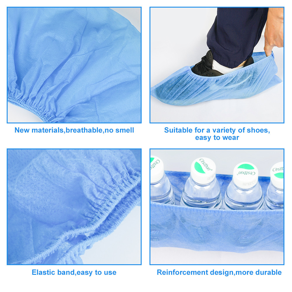 Disposable Medical Shoes Cover 100 Pack , Disposable Shoe Boot Medical Covers