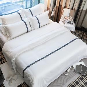China ECO-friendly linen Wholesale Bed Sheet for Star Hotel 100% Cotton Linen bed sheets on sale