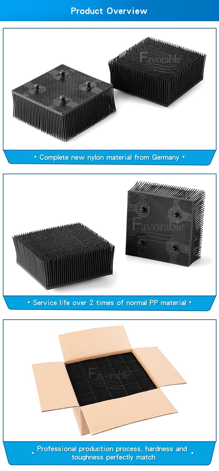 Black Color PP Nylon , Plastic Bristle For Gerber Cutter GTXL Parts 92910001