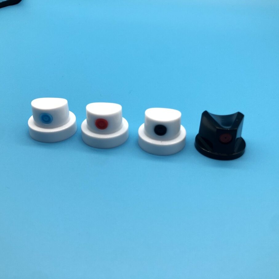Spray Paint Valve Standard Natural Dip Tube and With Lower Dimples Mounting Cup