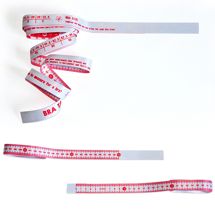 Wintape Metric Clothing Fabrics Chest Measurements Bust Ruler Personalized Printed Ribbon Flat Surface Flexible Texture