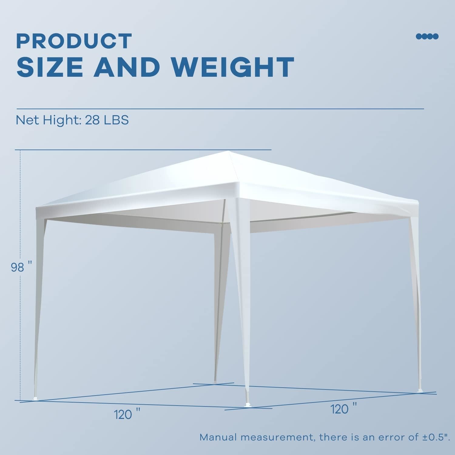 Show Canopy Tent, Stable Pop up Outdoor Canopy Tent, Gazebo Tent with Mosquito Netting Outdoor Canopy Shelter