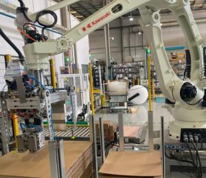 Quality Industry Robotics OEM Kawasaki Palletizer Robot CP300L Floor for sale