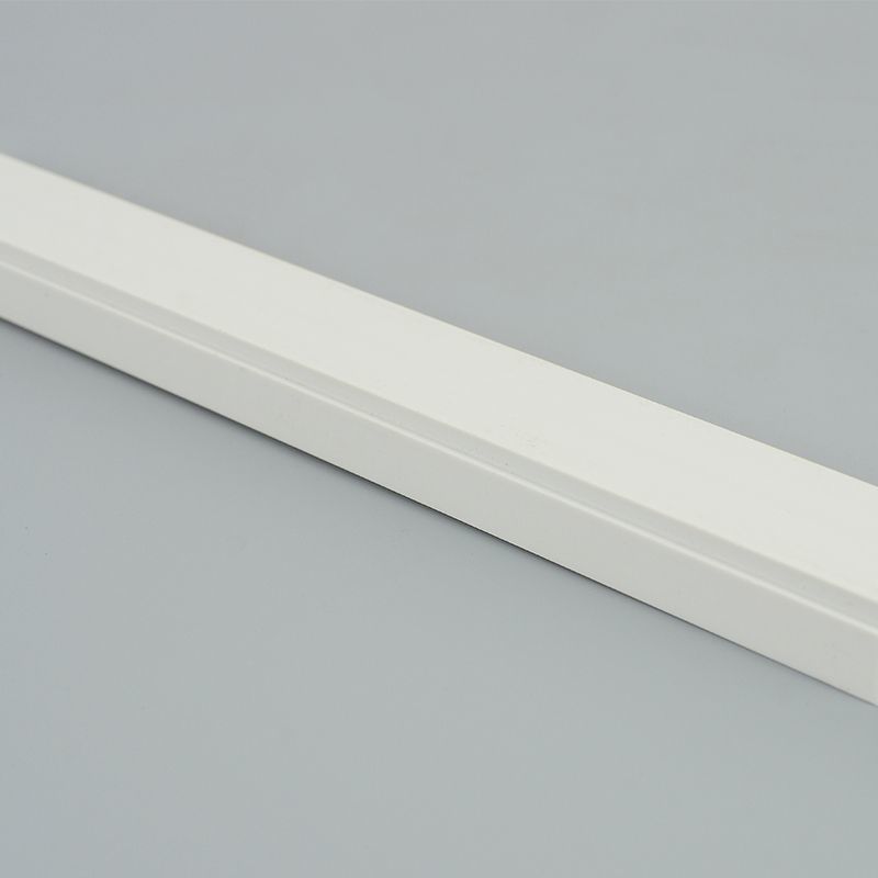 2024 White PVC Square Tube Plastic Channel Protective Sleeve