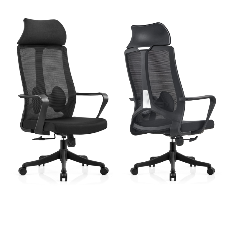 Aluminum Ergonomic Custom Reclining Office Chair With Footrest For Contemporary Style