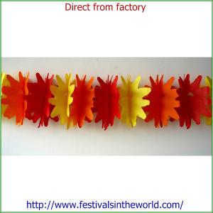 Quality Paper Decoration Flower Garland Paper Garland for sale