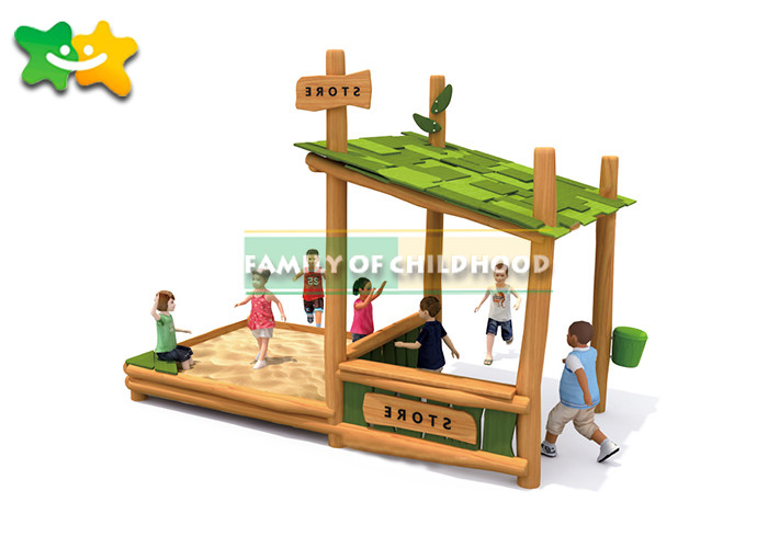 Anti Fade Kids Wooden Slide Outdoor Stimulated Children'S Curiosity Exploring Desire