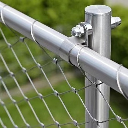 Enclosure Ferruled Stainless Steel Rope Wire Mesh 2mm 2.5mm