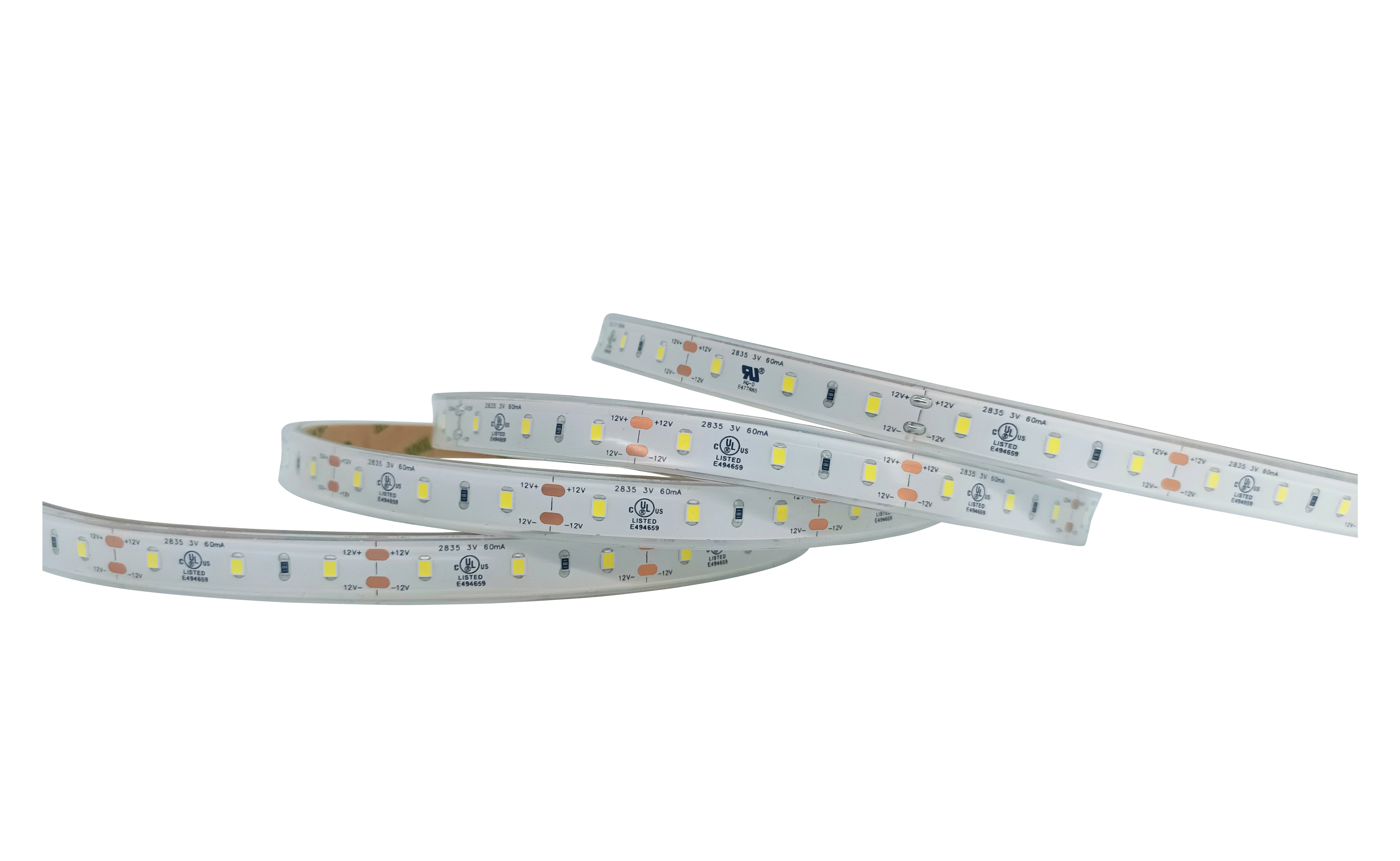 High Brightness 120pcs SMD 2835 LED Strip Monochrome Temperature