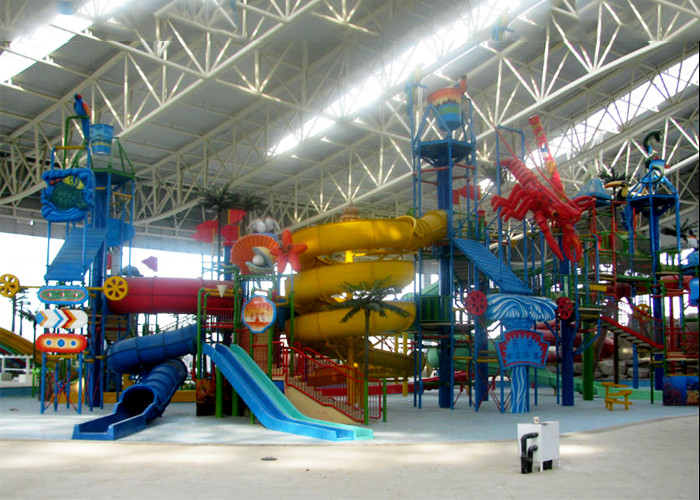 Custom Interactive Water House Water Fiberglass Slide