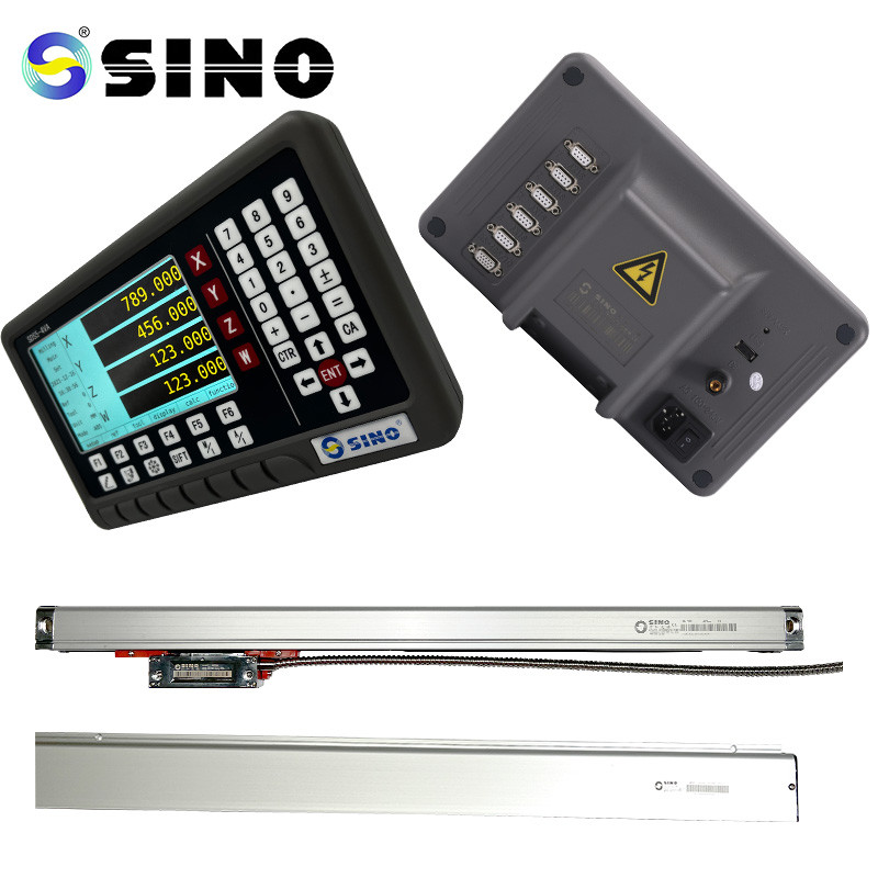 Grey Glass Linear Scale With Four Axes DRO SINO SDS5-4VA Lathe Digital Readout Counter System