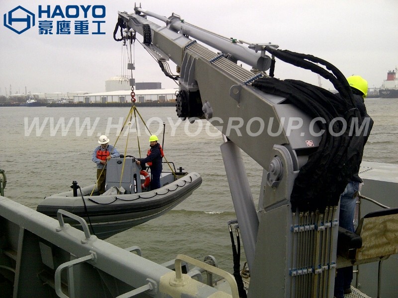 Stiff Boom Offshore Deck Crane for sale with ABS BV Certificate Marine Ship Deck Crane