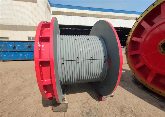 1860mm Crane Grooved Drum Sleeves Used To Winding Wire Rope Without Disorder