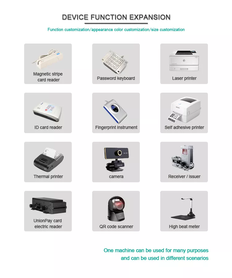 Digital Signage Self Payment Kiosk All In One Touch Screen Pos Terminal