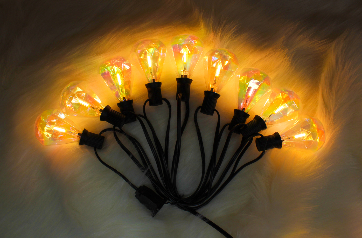 Hanging E12 Sockets Holiday Festoon Christmas Light Decor 2700K Warm White Shatterproof Waterproof IP65 Variable Length Optional