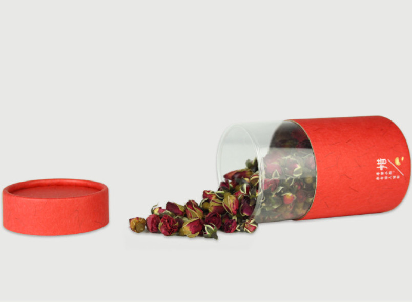 Recyclable Printed Packaging Paper Tube Round Paper Can Custom Size Tubes with Window