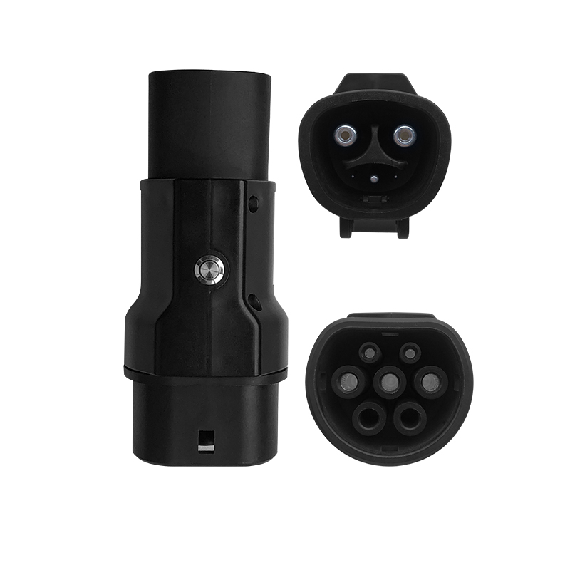 PC Copper NACS 7KW 32A AC EV Charging Adapter for Tesla to Type2 Inlet European Car Charging Rated voltage 220V