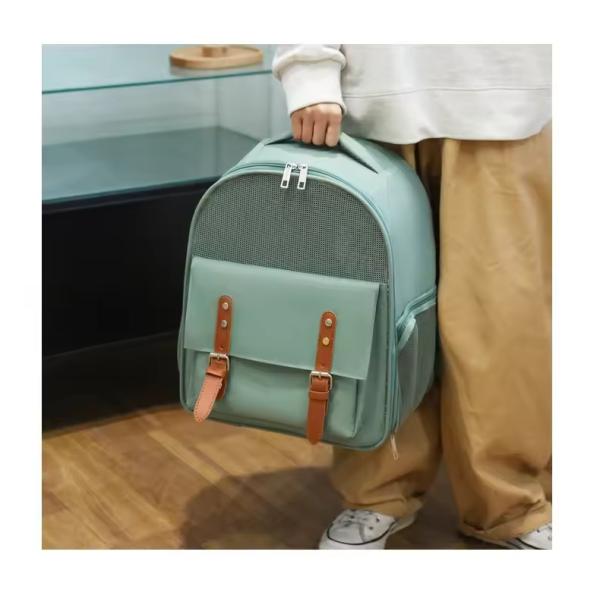 Large Capacity Breathable Pet Backpack Oxford Travel Cat Backpack