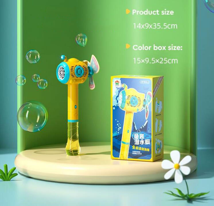 Light and Sound Musical Bubble Wand Bubbles for Kids Durable Automatic Blower Toys