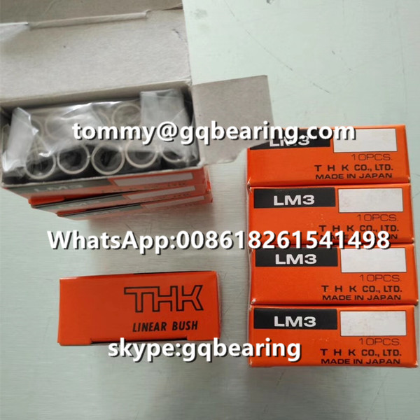 Chrome Steel Material Japan original THK LM3 Linear Ball Bearing Linear Bushing 3x7x10mm
