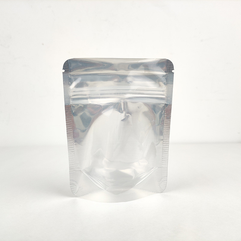 Transparent Stand Up Pouch Zip Lock Packaging Bag For Cosmetic Candy Make Up