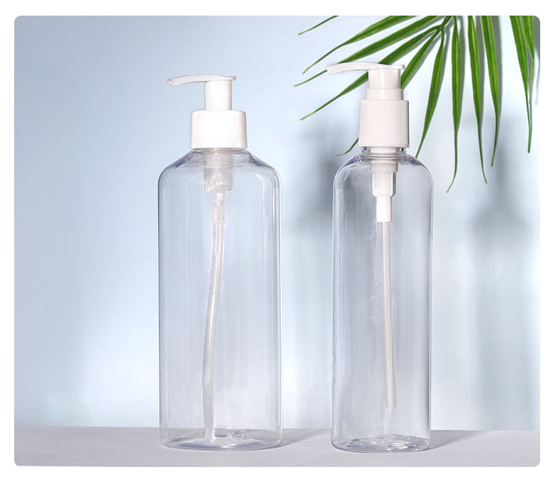 Amber Cylindrical Plastic Bottle 300ml 400ml 500ml Shower Gel Bottle For Your Customers' Needs