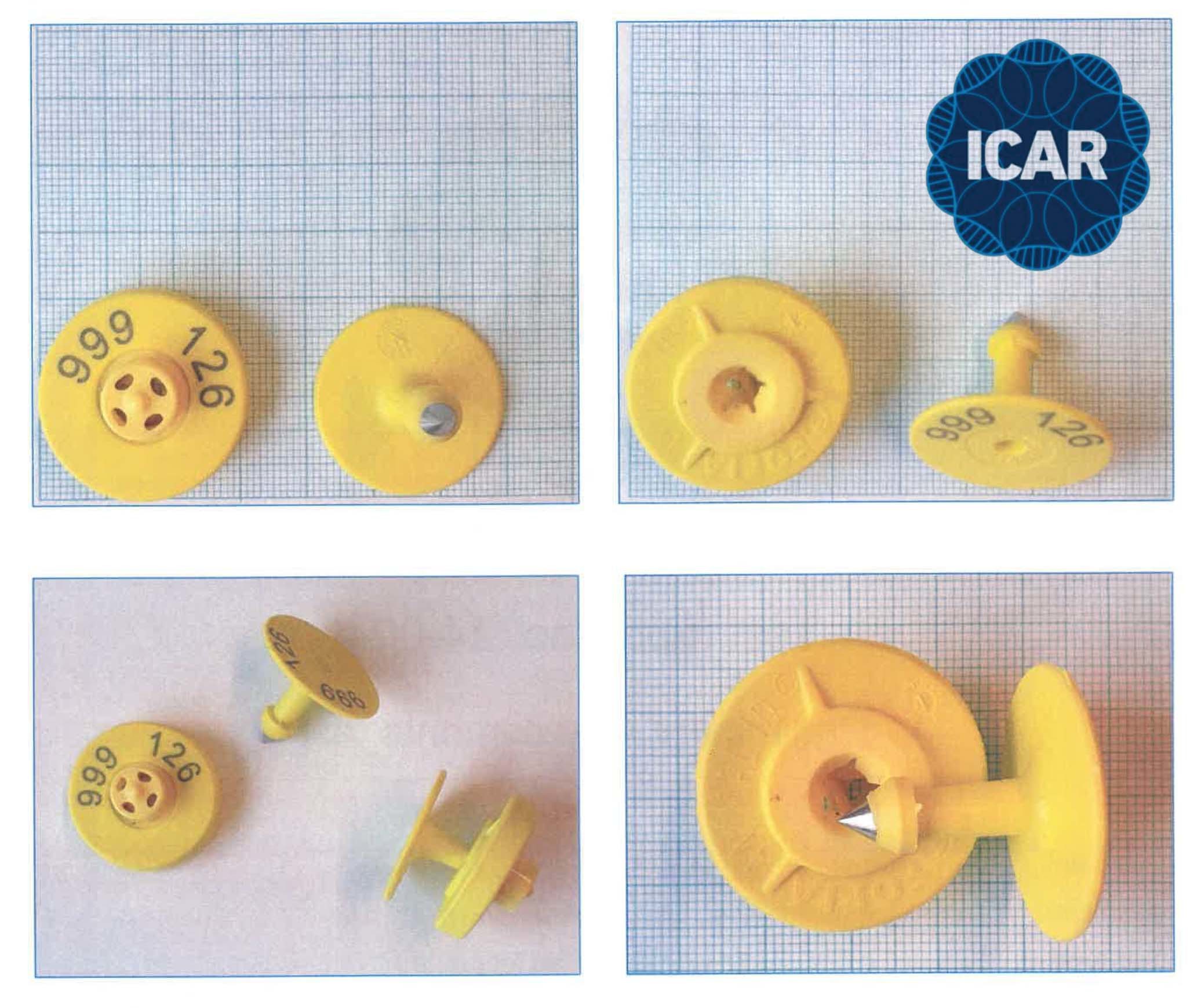 ISO11784/85 FDX-B Livestock Ear Tag Set Durable Waterproof TPU ET908 + T901