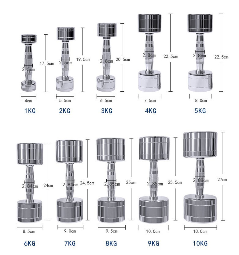 Befreeman Wholesale Hot Sale High Quality Gym Equipment Chrome Dumbbell