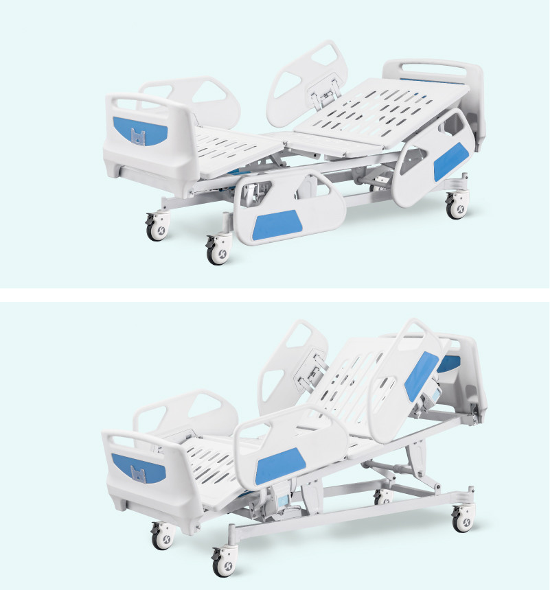 5 Function Electric Patient Hospital Bed ICU Height Adjustable Hospital Bed 1050MM 350lb