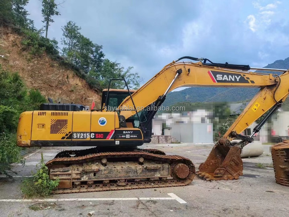 Affordable Second Hand SANY215H Excavator with MITSUBISHI Engine and 21T Operating Weight