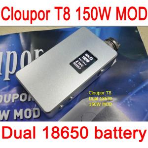 China dual 18650 battery GI2 box mod cloupor t8 box mod 150 w mod on sale