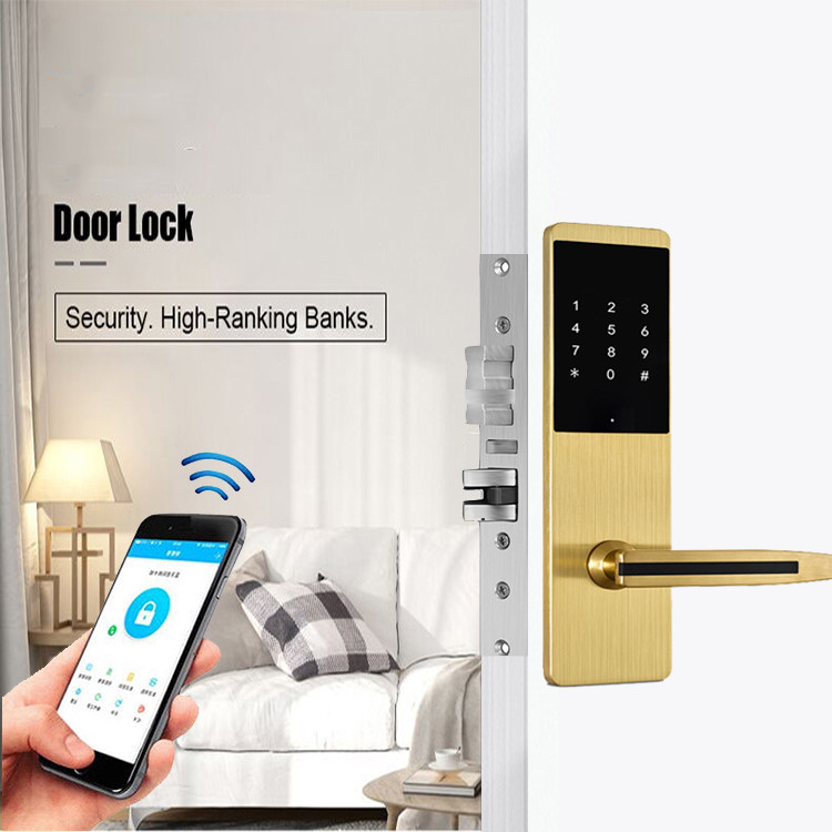 Keyless Apartment Smart Door Lock Rfid Hotel Door Lock System