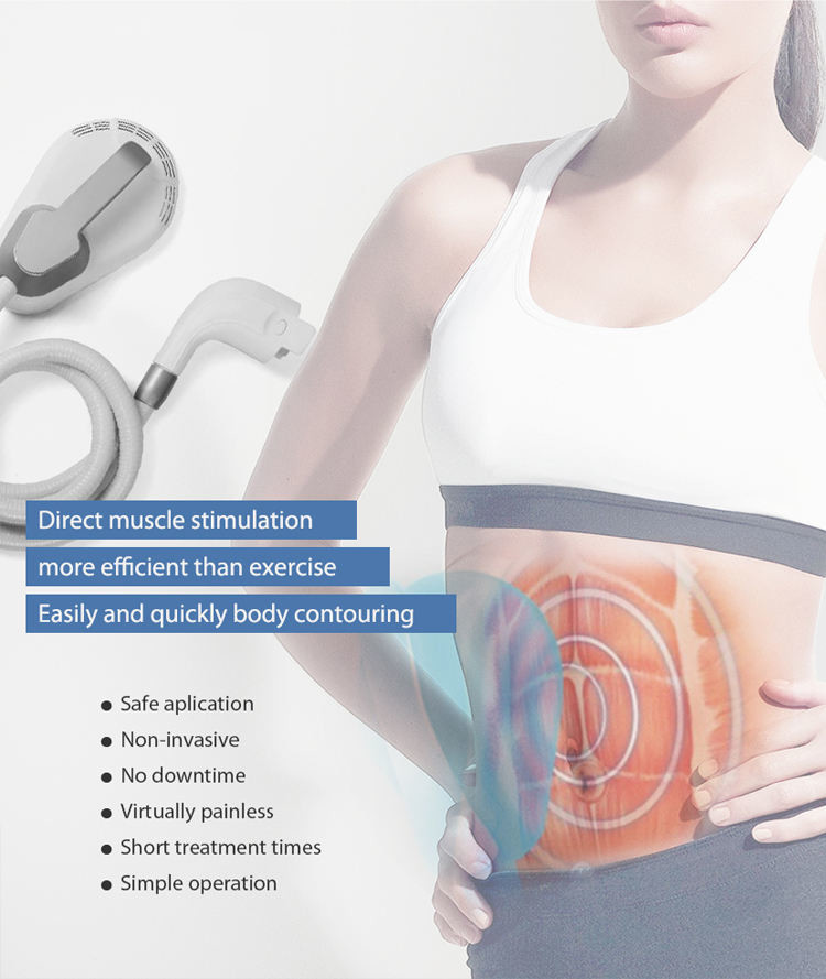 Teslasculpt Body Contouring Equipment EMS Tesla HIEMT Body Sculpt White