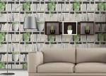 Green Plants And Books Printing 3D Home Wallpaper Modern Concise Style For