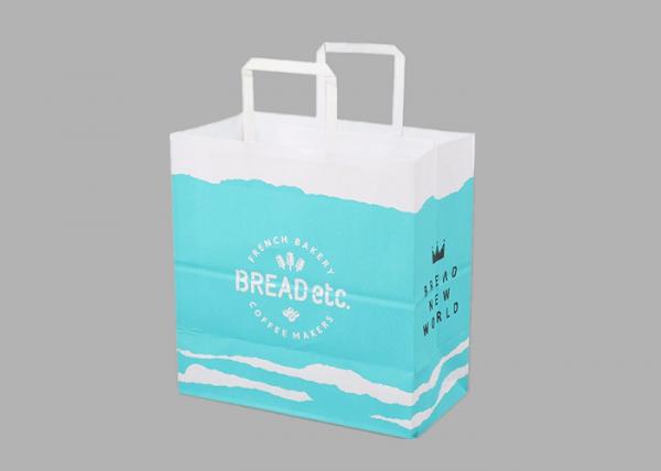 Buy Lightweight Paper Shopping Bags , Eco Friendly Paper Present Bags UV Coating at wholesale prices
