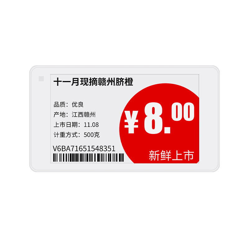 4 Inch white and black Epaper Display 480*800 Dot Matrix Colour Eink Display SPI interface