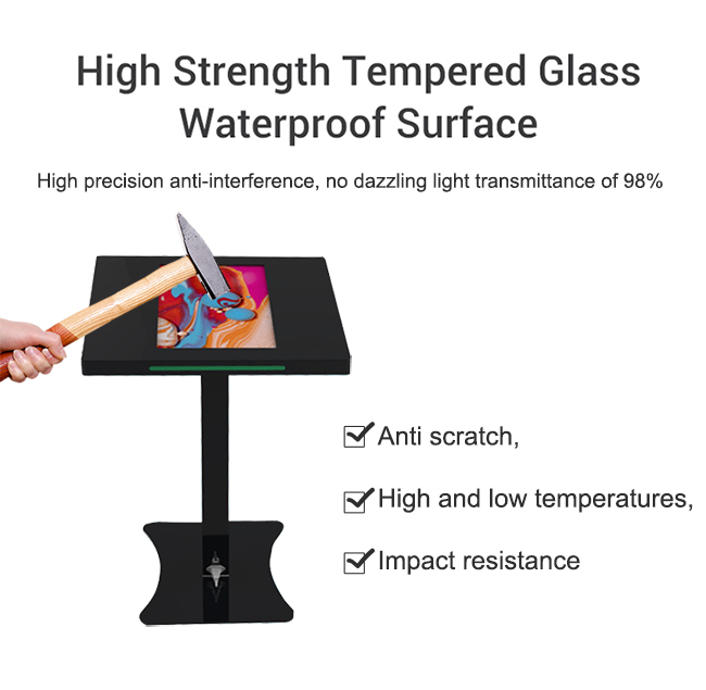 OEM ODM interactive Multifunction 4-screen Android Touch Table