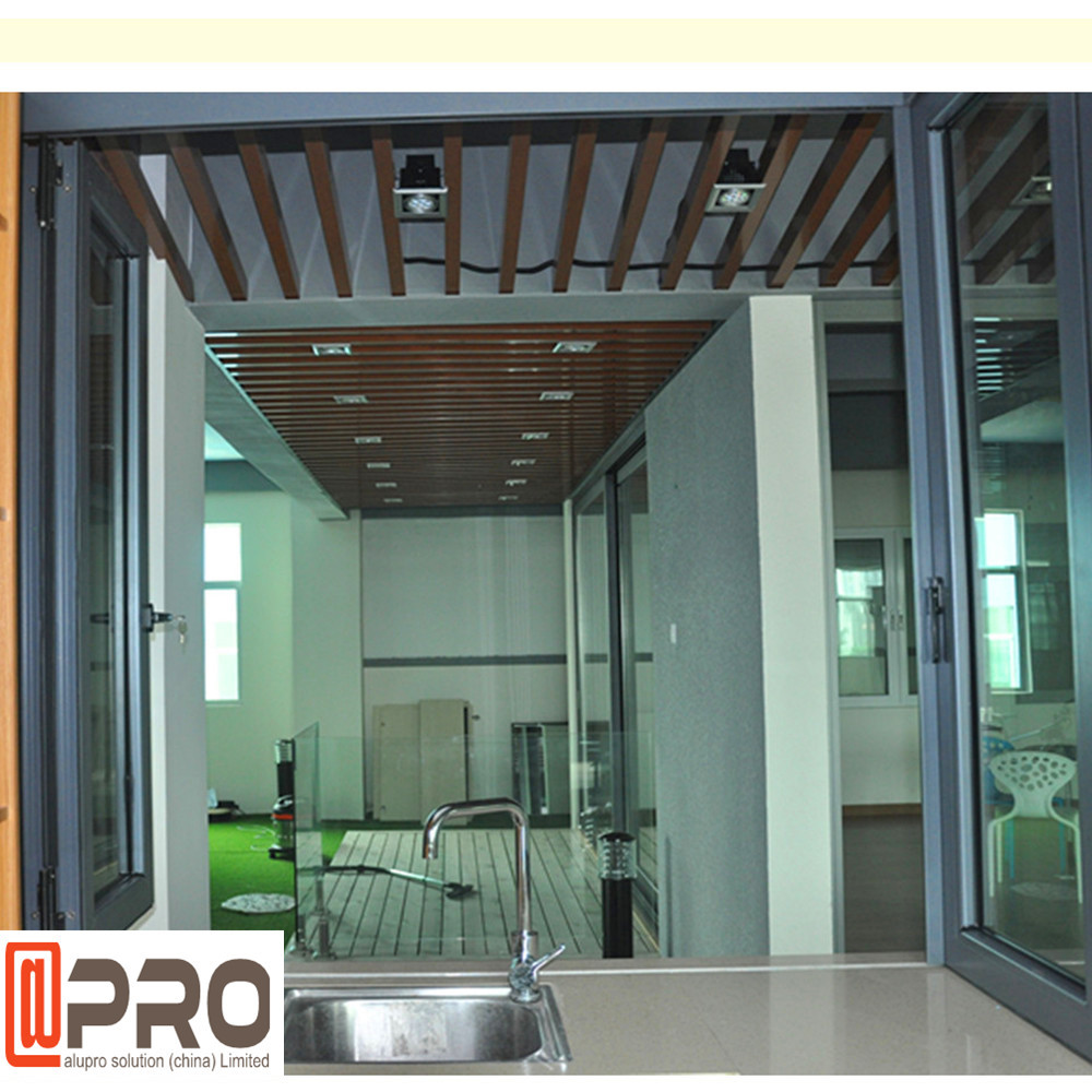 aluminum bi fold window,frameless folding glass window,bi-fold window