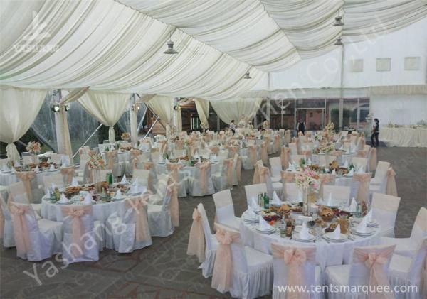 Full Line Outdoor Aluminium Frame Wedding Tents Different Lining and Lighting