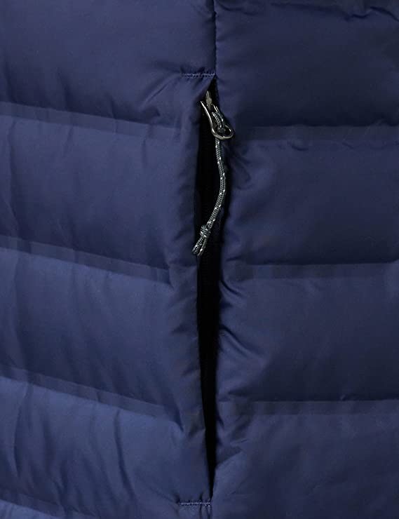 Navy Blue Columbia Lake 22 Down Long Hooded Jacket Autumn Winter