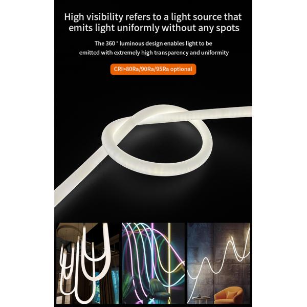 Silicone Circular Neon LED Flex 360° IP67 Waterproof Neon Flex Light Strip 5mm Width