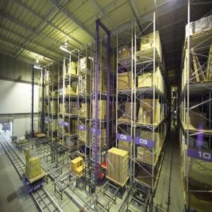 Quality Blue AS/RS System Upright Column Steel Automated Racking Solutions for sale