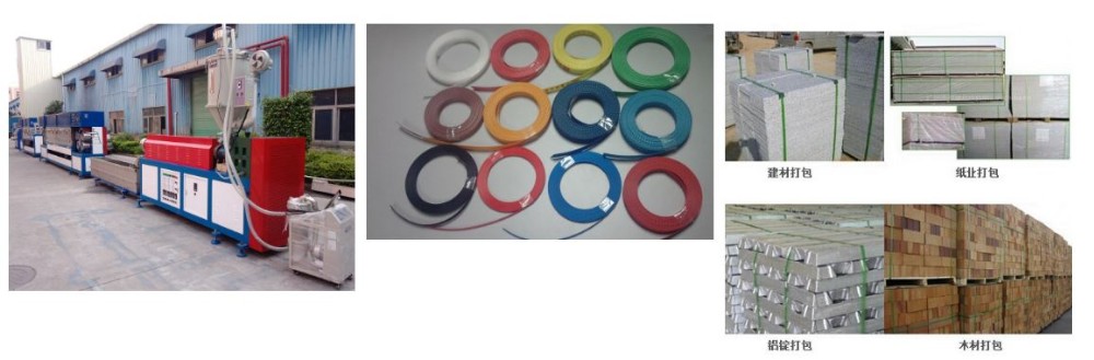 0.4-1.2mm PP Packing Strap Making Machine Double Screw Extrusion Production Line