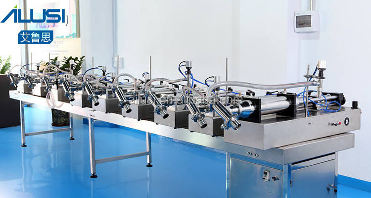 SS304 Liquid And Paste Filling Machine 50-500ml Horizontal Pneumatic Piston Filler