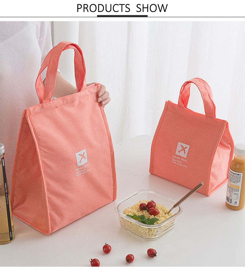 Eco Friendly Insulated Polyester Office Reusable Lunch Bag