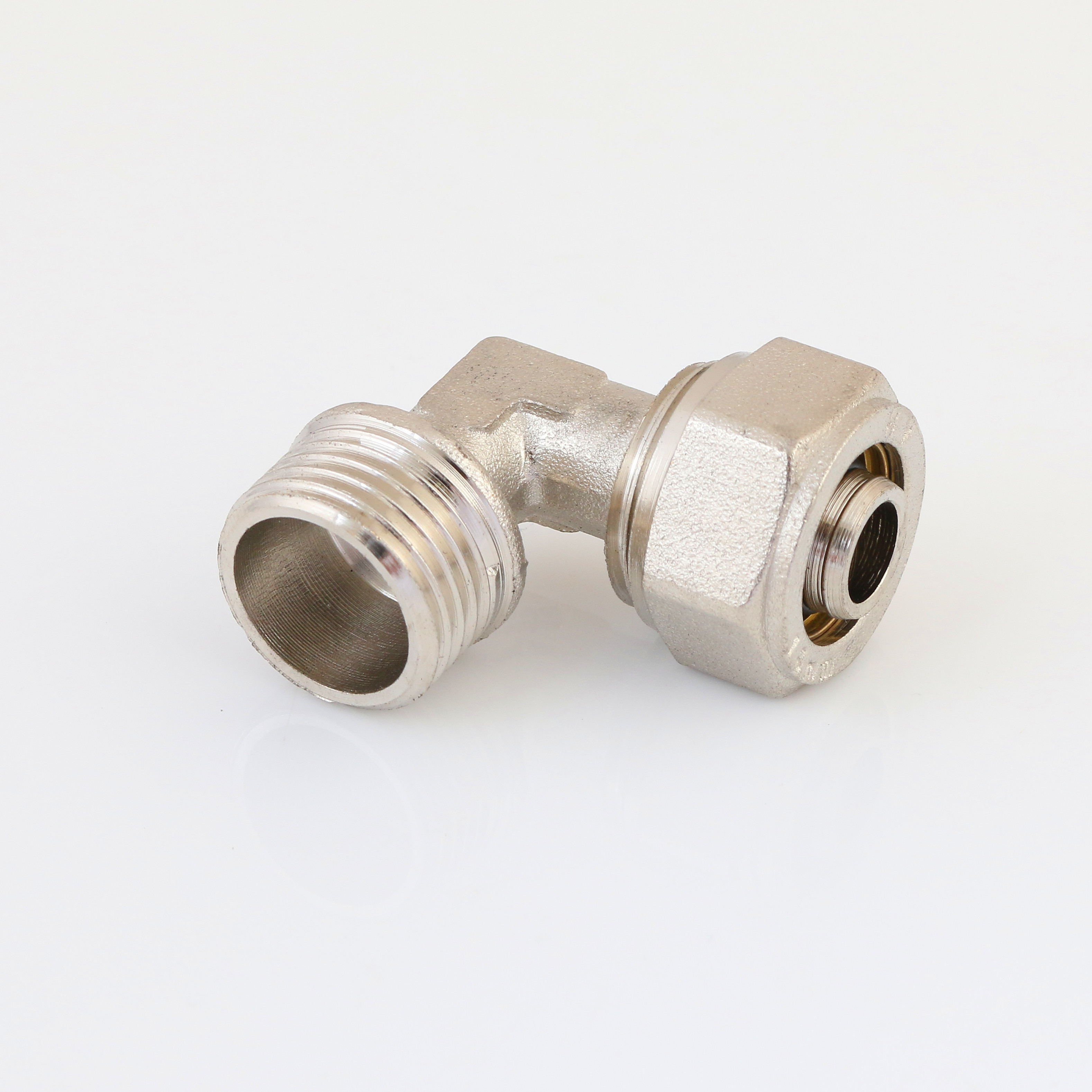 brass compression pex pipe fittings Elbow Double with plated for pex-al-pex pipe fittings