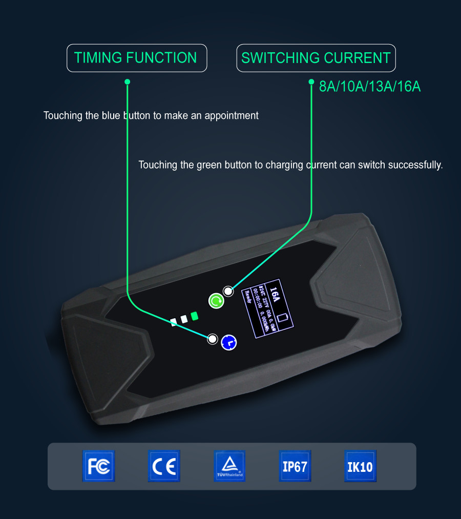 Type 1 Or Type 2 Smart Charging For Electric Vehicles EV Wallbox Charger For Electric Car