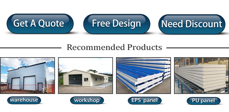 Client Requirements Met Prefab Workshop Self Storage Metal Building with PVC Window
