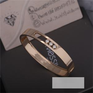 China 18K Yellow Gold Messika Move Noa Diamond Bangle Bracelet for Women on sale
